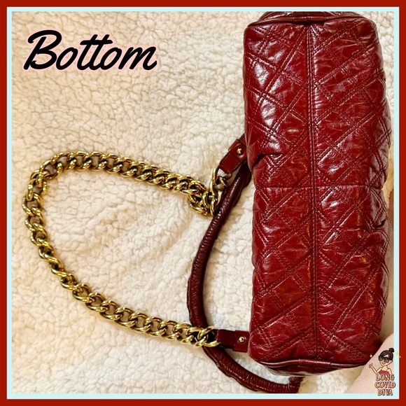 👜RETIRED/Marc Jacobs Collection/Bordeaux/Quilted Calf Leather/ Julianne Bag - Picture 12 of 17